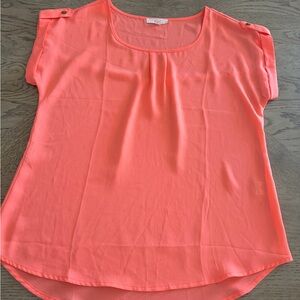 Mine Vibrant Coral Blouse